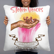 Load image into Gallery viewer, Stolen Voices Print Pillow
